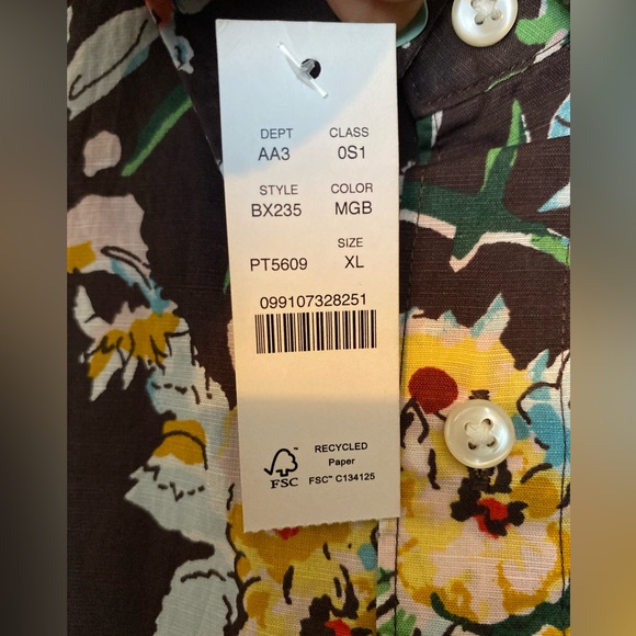 J. Crew Floral Print Shirt - Picture 4 of 4